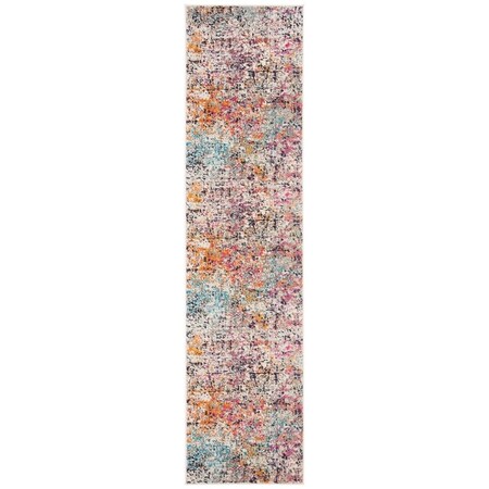 Safavieh 2 ft. 2 in. x 20 ft. Madison 400 Power Loomed Runner Area Rug Grey & Pink MAD460A-220